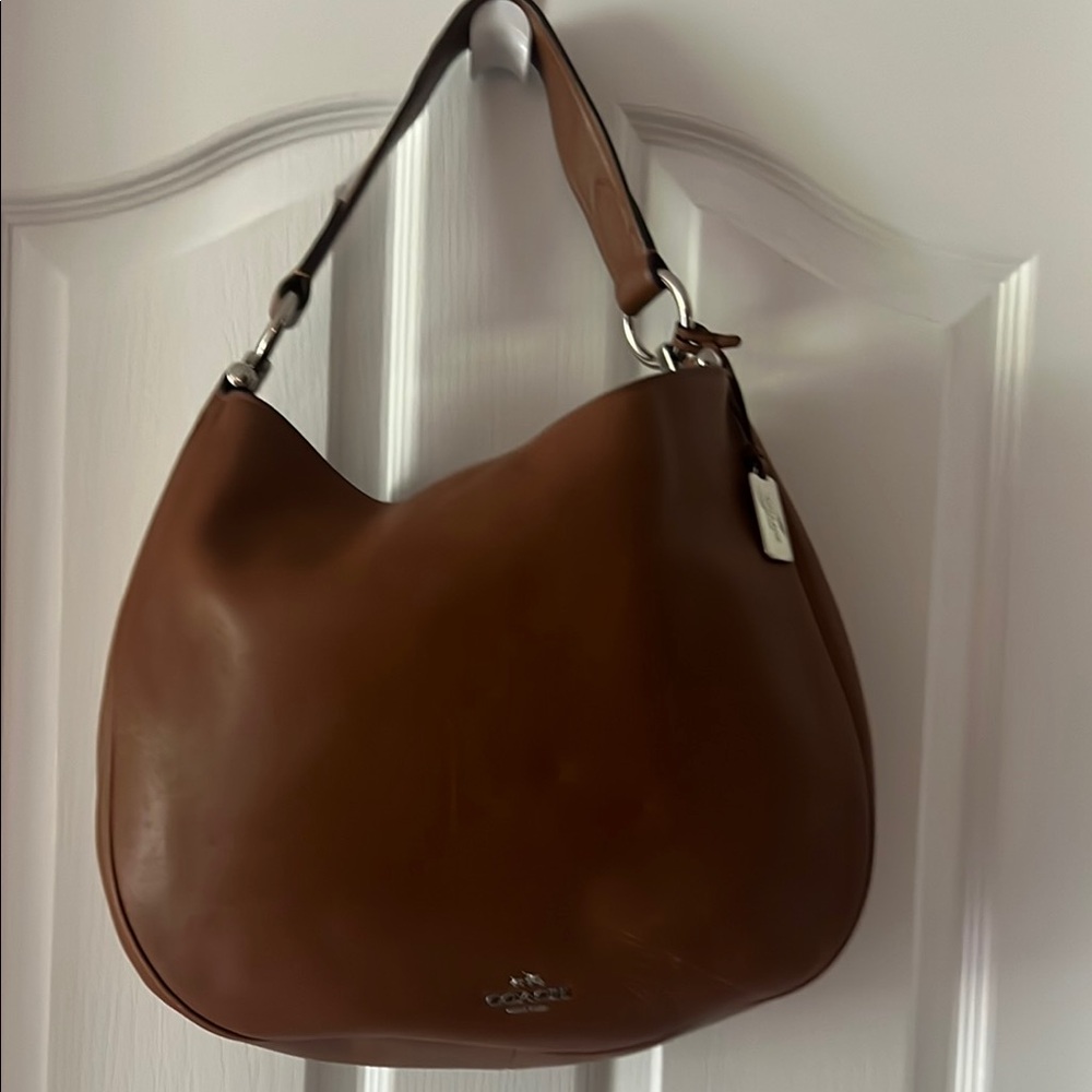 Coach Tan Leather Hobo Bag